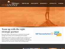 Tablet Screenshot of hrizons.com